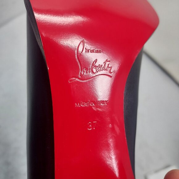 Christian Louboutin Black Heel Adoxa Ankle Boot - Picture 5 of 13